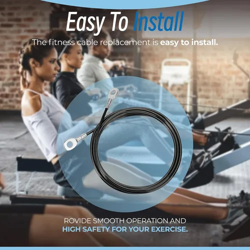 Miniatura 6 de Reemplazo de cable de polea de fitness para todos los modelos de gimnasio total 1000, 1500, 2000, 3000, XLS Up - Sistema de polea de cable ajustable