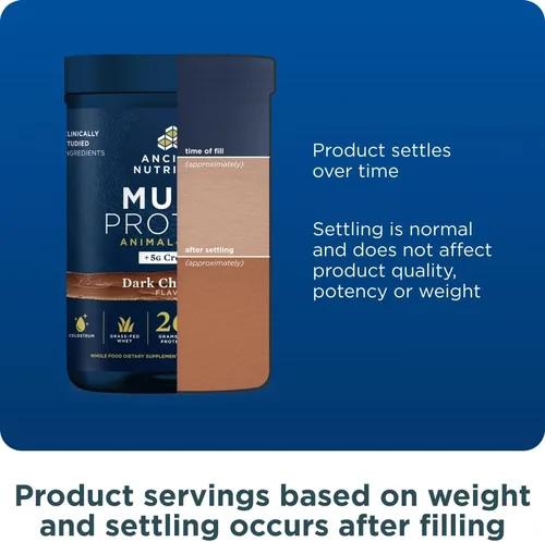 Miniatura 8 de Ancient Nutrition Polvo multiproteico a base de animales + creatina, 0.92 oz de proteína, suero alimentado con hierba, caldo de huesos, péptidos