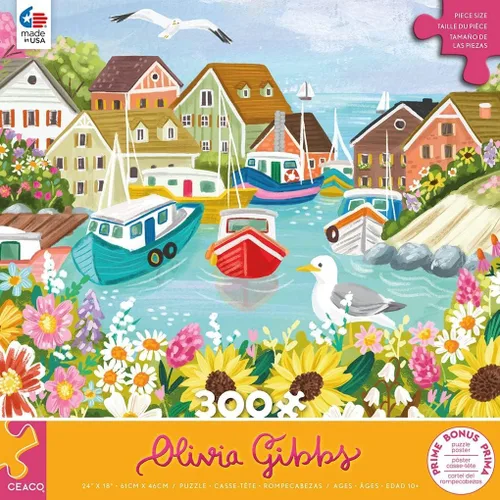 Miniatura 3 de Ceaco - Olivia Gibbs - Sea Town Harbor - Rompecabezas de 300 piezas