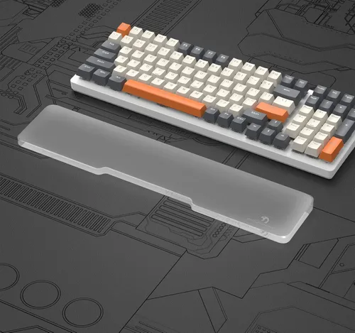 Miniatura 14 de Reposamuñecas acrílico para teclado profesional - Teclado compacto 60% - Teclados mecánicos Reposamanos ergonómico para teclado de computadora, base