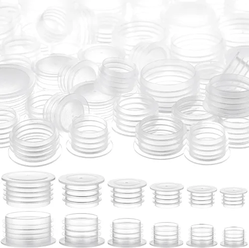 Miniatura 10 de 60 tapones para salero y pimentero de 3/4 pulgadas, 1/2 pulgada, 5/8 pulgadas de plástico, salero de repuesto para salero y pimienta, tapones