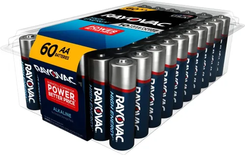 Miniatura 9 de Rayovac AA Baterías alcalinas, doble A, 60 unidades (paquete de 2)