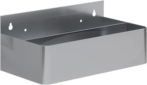 Miniatura 17 de AmGood 36 in. Rack de carril de velocidad de acero inoxidable de doble nivel para barras comerciales, NSF