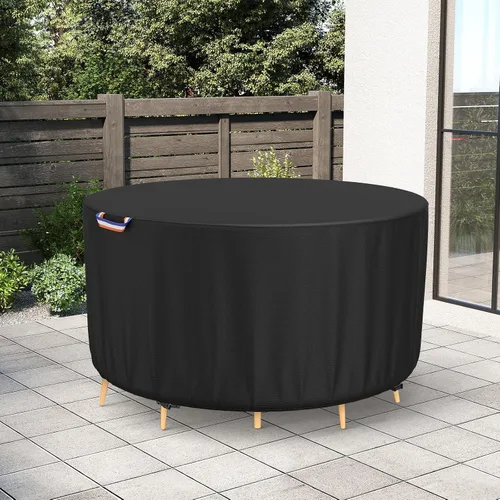 Miniatura 7 de STARTWO Fundas redondas para muebles de patio, fundas impermeables para muebles de exterior, resistentes a los rayos UV