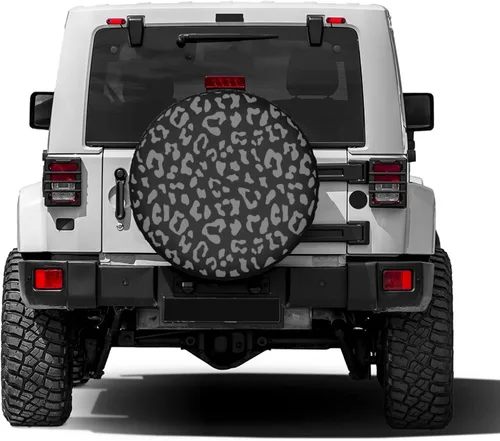 Miniatura 2 de Cubierta de neumático de repuesto con estampado de leopardo para remolque, RV, SUV y muchos vehículos, 12 pulgadas