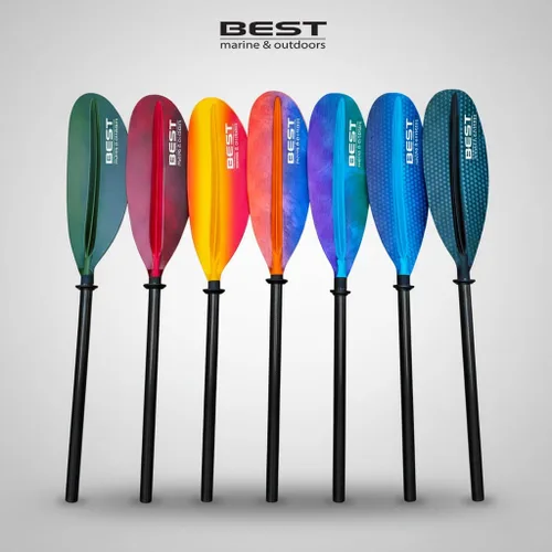 Miniatura 3 de Best Marine and Outdoors Carbon Fiber Kayak Paddle for Adults – Lightweight 2-Piece Paddle with Fiberglass Reinforced Blades, Adjustable Feather