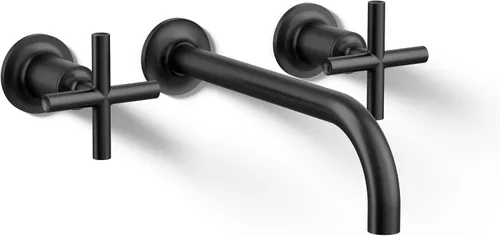 Miniatura 4 de Kohler T14413-4-BGD Purist - Grifo de pared para lavabo Cromo pulido