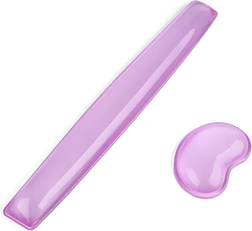 Miniatura 19 de Juego de Reposamuñecas de Gel para Teclado y Mouse - Reposamuñecas para Teclado y Soporte para Mouse para Oficina, Juegos, Computadora Portátil