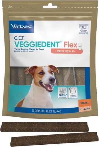 Miniatura 9 de Virbac C.E.T. VEGGIEDENT Flex - Masticables de Control de Sarro para Perros - Extra Pequeño