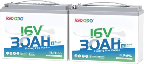 Miniatura 16 de Redodo Paquete de 4 baterías LiFePO4 de 12 V 100 Ah, baterías de ciclo profundo con BMS de 100 A, baterías del grupo 31 para 10 años de vida útil