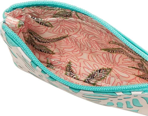 Miniatura 5 de Vera Bradley - Cartera de algodón, con cremallera y compartimiento para la identificación, para mujer