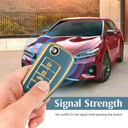 Miniatura 3 de Funda protectora de TPU para llavero inteligente compatible con llave plegable Nissan, X-Trail Juke F15, Rogue, Qashqai, J11, Tiida, Murano, Maxima