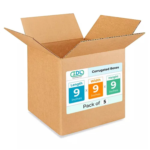 Miniatura 288 de IDL Packaging Paquete de 5 cajas de envío altas de 8 x 8 x 48 pulgadas, extra resistentes de 200 libras frente a caja regular, cajas de mudanza