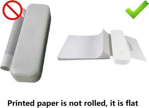 Miniatura 3 de 200 páginas, papel para impresora térmica 8.5x11, carta, doblado, continuo, perforado, 3 pruebas, libre de BPS, libre de BPA. Para IOOIOO, Peripage