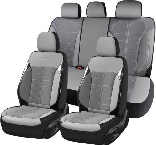 Miniatura 24 de Coverado Funda de asiento de automóvil, funda de asiento delantero de automóvil, malla de aire 3D, protectores de asiento transpirables, diseño