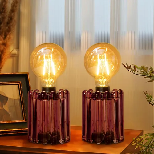 Miniatura 8 de Juego de 2 lámparas de mesa operadas con baterías, lámpara inalámbrica alimentada por baterías con temporizador, luces decorativas