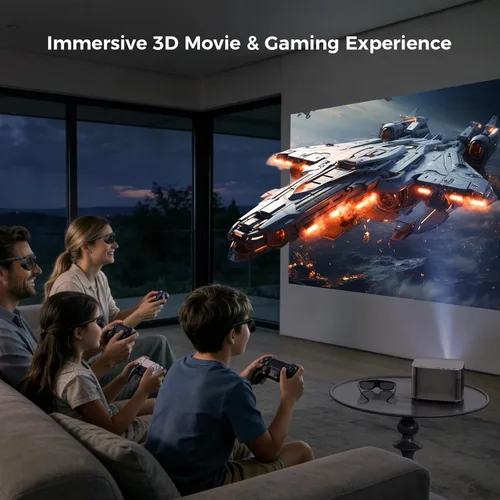 Miniatura 7 de DLP Link - Lentes 3D para proyector, ELEPHAS 144Hz, recargables, con obturador activo, compatibles con proyectores 3D DLP-Link: Acer, ViewSonic