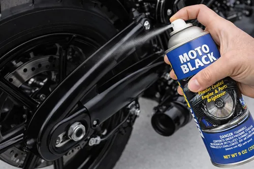 Miniatura 6 de Bike Brite MC53000 Limpiador para motor y ruedas con recubrimiento en polvo negro, 9 fl. oz.