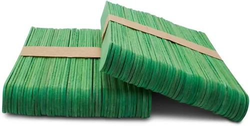 Miniatura 10 de Paquete de 200 palitos amarillos para manualidades, palitos de cera y depresores de lengua de Acción de Gracias, de 6 pulgadas, paquete de 200