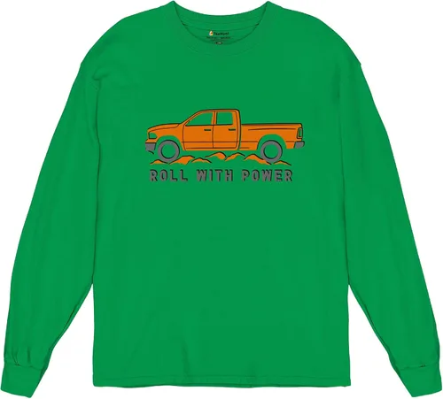 Miniatura 204 de Tee Hunt Camisetas gráficas y camisetas sin mangas para hombre Roll with Power Pickup Truck