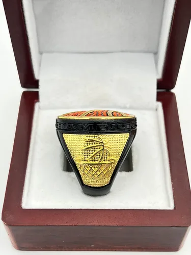 Miniatura 5 de Anillos deportivos de descuento, ANILLO DE CAMPEONATO DE BALONATO DE BASKETBALL DE LUJO — Colores surtidos, Cuerpo pintado con piedras, Anillo