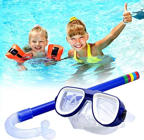 Miniatura 3 de Ochine Juego de esnórquel para niños, máscara de buceo antivaho para niños, gafas de natación, equipo de esnórquel semiseco, paquetes de esnórquel