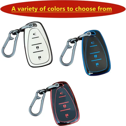 Miniatura 6 de para llavero de Chevy Carcasa de entrada sin llave Compatible con Chevy Spark Traverse Equinox Trailblazer Trax 3 botones Funda inteligente