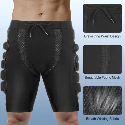Miniatura 3 de 3D Hip Protection EVA Butt Pads Protective Padded Shorts - Crash Pad for Skiing Skating Snowboarding Skateboarding