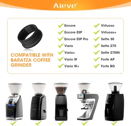 Miniatura 3 de Aieve Tolva de Café de Silicona Compatible con Molinillo Baratza Encore ESP/Virtuosa+ de Café, Reduce la Retención de Molienda de Café