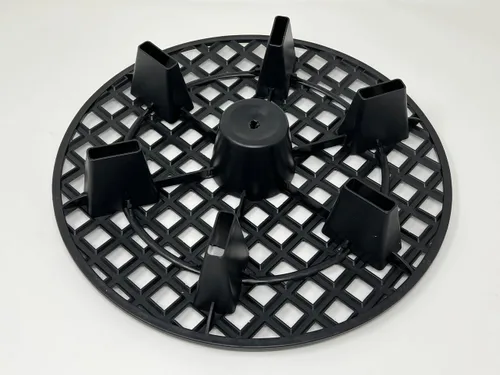 Miniatura 5 de Elevadores de Macetas Naturales de 13 Pulgadas para Plantas de Interiores y Exteriores, Soporte para Macetas de Tela de Plástico, Bandeja Elevadora