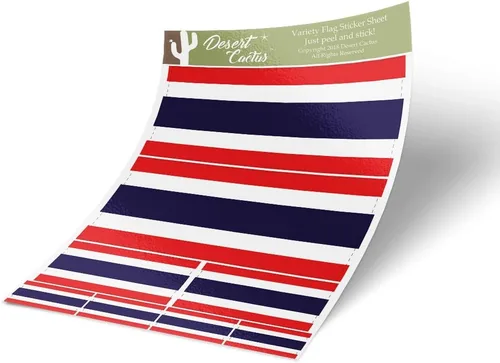 Pegatinas de bandera de Tailandia, paquete de 8 unidades en total con logotipo de niños, álbum de recortes, vinilo para ventana, laptop, tailandés V