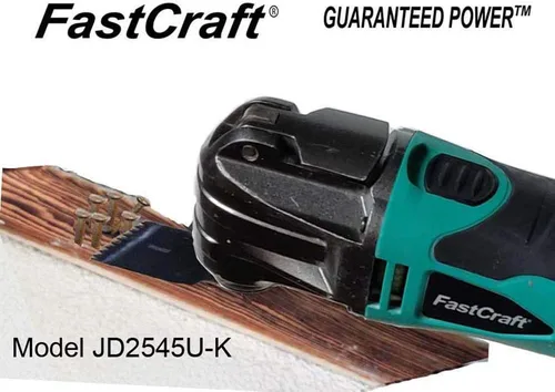Miniatura 5 de Herramienta oscilante/multiherramienta – FastCrat PRO Modelo JD2545U-K con cable de alta gama 5 años de garantía 5.0A nominal pico 2.4A/sin llave/6