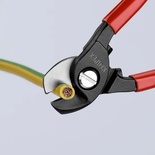 Miniatura 4 de KNIPEX Tijeras para Cable, 16,5 cm de L, 1/0 AWG, Rojo