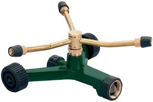 Miniatura 13 de Rociador giratorio de 3 brazos de metal Orbit. Manguera para regar el jardín 58257N, 1, Verde