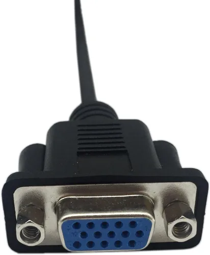 Miniatura 6 de CERRXIAN 1 pie VGA SVGA 15 Pin HD15 hembra a hembra cambiador de género adaptador de extensión Video Monitor Cable para PC portátil TV Porjector (ff)