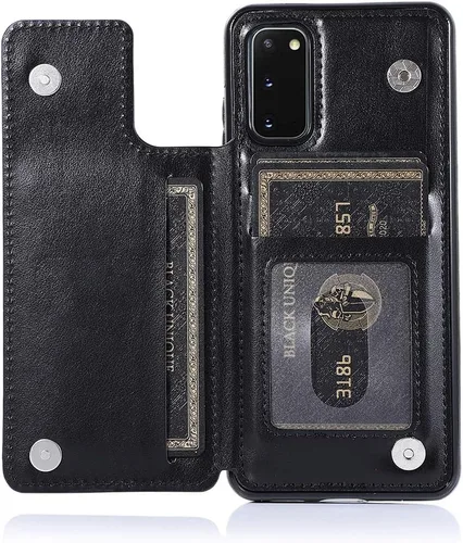 Miniatura 5 de Funda de teléfono para Samsung Galaxy S20 Glaxay S 20 5G de 6.2 pulgadas con protector de pantalla de vidrio templado y tarjetero con soporte