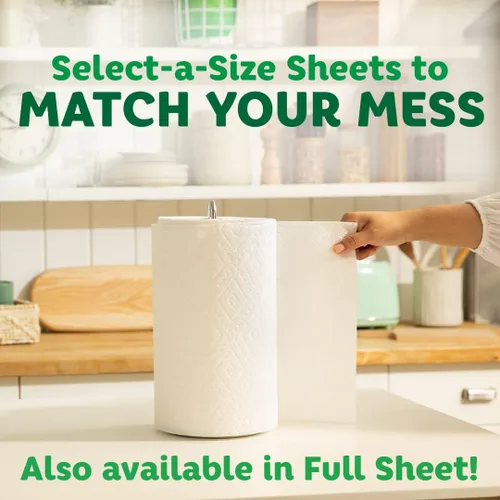 Miniatura 9 de Select-A-Size - Toallas de papel regulares, color blanco, 2 capas, 83 hojas, 6 rollos
