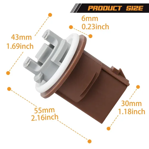 Miniatura 5 de NDRUSH Señales de giro para señales de estacionamiento, enchufes de luz, conector compatible con Ford Focus Fusion F150 F250 F350 Super Duty Ranger