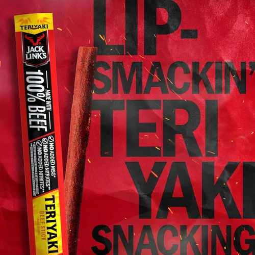 Miniatura 4 de Jack Link's Palitos de Carne de Res, Teriyaki - Botana de Proteína, Palito de Carne con 5g de Proteína, Palitos de Carne Hechos con 100% Res, Apto