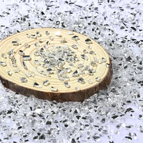 Miniatura 2 de Vidrio triturado para manualidades, piezas de vidrio roto de espejo de 0.079 a 0.157 pulgadas para arte de resina. Florero, bar, pecera, jardín