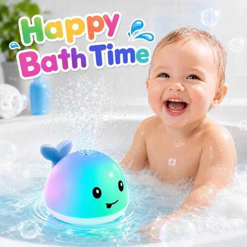 Miniatura 5 de Gigilli Juguetes de baño para niños de 1 a 3 años, juguetes de baño para bebés de 1, 2, 3 años, cesta de Pascua, regalos de 6-12-18 meses, juguete