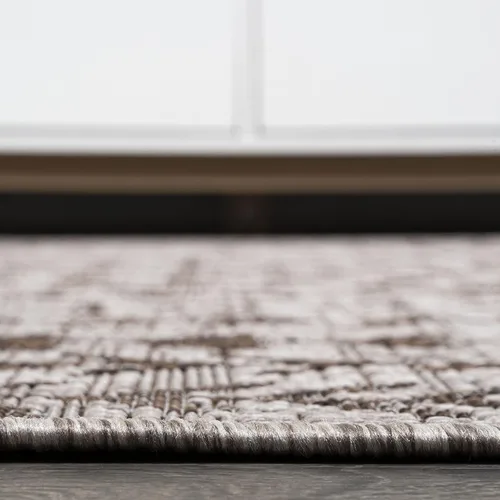 Miniatura 10 de JONATHAN Y Alfombra bohemia geométrica para interiores y exteriores, 2 x 8 pulgadas, beige/marrón, Tokay para patio trasero, patio, porche, fácil