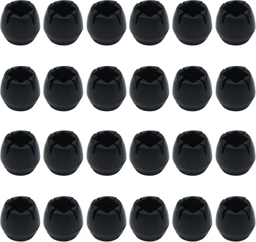 Miniatura 11 de Antrader - Tapas redondas de PVC de 1.5 pulgadas de diámetro, para patas de silla, color negro, paquete de 4