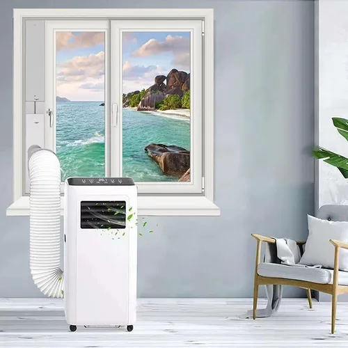 Miniatura 5 de Kit de ventilación de aire acondicionado portátil, manguera de escape de 5.1 pulgadas de diámetro y 59 pulgadas de longitud, panel de sellado de CA