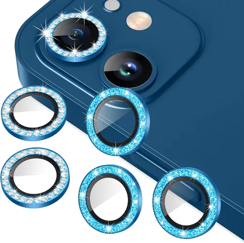 Miniatura 42 de AGVEE Paquete de 6 protectores de lente de cámara para iPhone 14 Pro de 6.1 pulgadas/14 Pro Max de 6.7 pulgadas, con diamantes brillantes y anillo