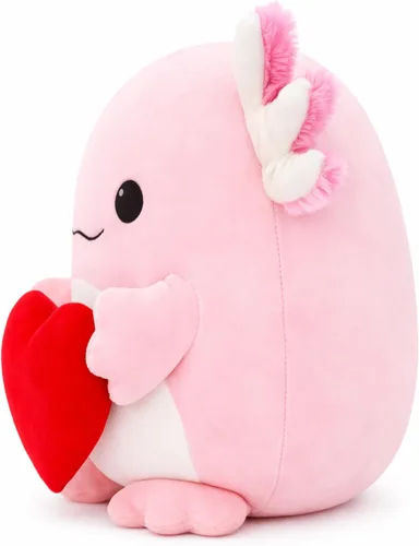 Miniatura 3 de Adorable juguete de peluche de ajolote que abraza el corazón, animal de peluche suave de 11 pulgadas, imprescindible para los amantes del ajolote