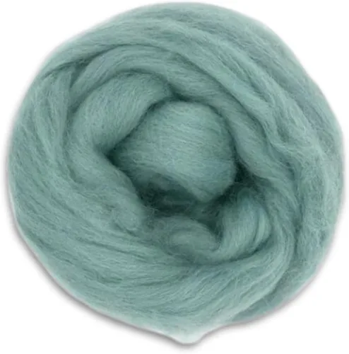 Revolution Fibers Lana Corriedale teñida | 8.2 onzas de parte superior de lana peinada de alta calidad | 26 micras, 100% lana Corriedale pura, de