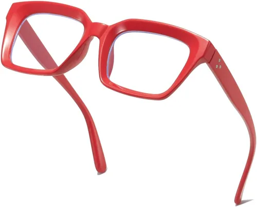 Miniatura 8 de Lentes de bloqueo de luz azul, para lectura en computadora, juegos, televisión, teléfonos, gafas para mujeres y hombres, marco cuadrado grueso 2105
