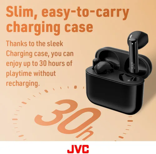 Miniatura 3 de JVC Auriculares inalámbricos ligeros con unidad de controlador de 0.472 in, Bluetooth 5.1, un solo uso, IPX4, batería de larga duración