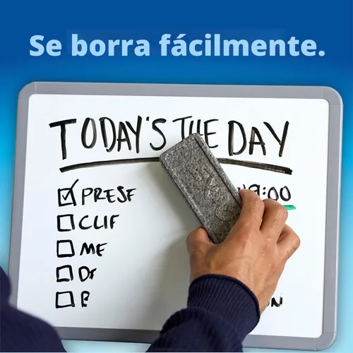 Miniatura 5 de EXPO Marcadores de borrado en seco, tinta de bajo olor, negro, punta fina, 36 unidades, se borran fácilmente, ideal para aula, hogar, oficina